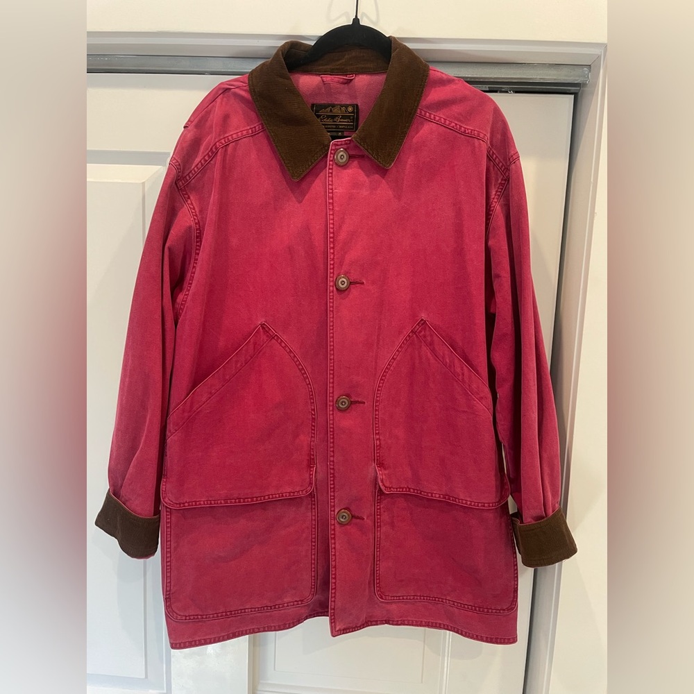 Vintage Red Eddie Bauer Jacket Size Medium